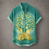 Vintage Retro Shirt Men’s Design Button Shirt Chaosbornwear