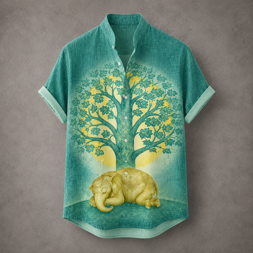 Vintage Retro Shirt Men’s Design Button Shirt Chaosbornwear