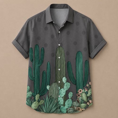 Vintage Retro Shirt Men’s Design Button Shirt Chaosbornwear